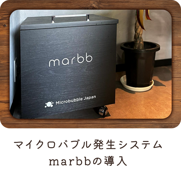 マイクロバブル発生システムmarbbの導入